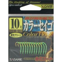Enkele Zee Vishaak Sasame Color Siego Hook - Groen Cs0911