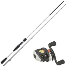 Ensemble Casting Sakura Lumera Casting - Lumc + Moulinet Casting Sk-cr + Tresse 198cm / 7-28g - Pour Pêche des Carnassiers - Pêcheur.com