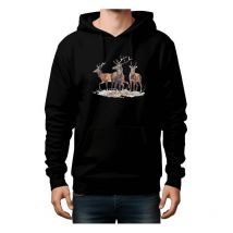 Felpa Uomo 3 Cervi - Nero Bartavel 3 Cerfs - Noir Sweatcapuchehoodienoir-t567-m
