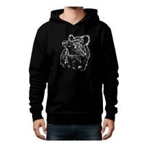 Felpa Uomo Cinghiale - Nero Bartavel Sanglier - Noir Sweatcapuchehoodienoir-t1110-xl