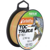 Fluorocarbon Powerline Carbonflex Toc Trota Bicolore -150m Cbftt112