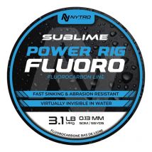 Fluorocarbone Nytro Sublime Power Rig Fluoro - Crystal - 50m 15/100