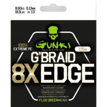 Geflecht Gunki G'braid 8x Edge - Vert Fluo/kaki -135m 68919