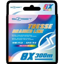 Geflochtene Angelschnur - 300m Sunset 8x Rs Competition Multicolor Stsam01480.25300m