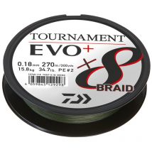 Geflochtene Angelschnur Daiwa Tournament 8 Braid Evo+ 270m 12760110