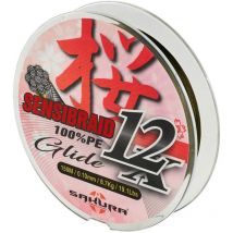 Geflochtene Angelschnur Sakura Sensibraid 12x Saplg40060.10-gre