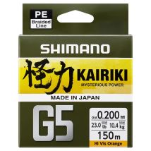 Geflochtene Angelschnur Shimano Kairiki G5 Steel Grey Ldm51ue130150s