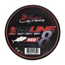 Geflochtene Angelschnur Ultimate Fishing Uf Pe Line X8 Fighting 600 Red Ufperedx8f6008