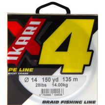 Geflochtene Schnur Powerline Ikari X4 - Jaune - 135m Tij116