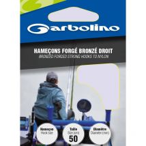 Gemonteerde Haak Garbolino Brons Gesmeed Recht Gomad0717-l16h12