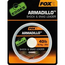 Gevlochteen Lijn Voor Onderlijn Fox Edges Armadillo Camo Shock & Snag Leader - 20m Cac746