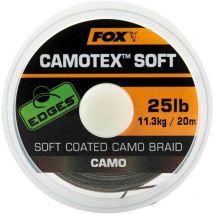 Gevlochteen Lijn Voor Onderlijn Gecoat Fox Edges Camotex Soft Camo - 20m Cac736