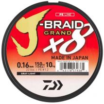Gevlochten Lijn Daiwa J-braid Grand X8 Grijs - 135m 12793022