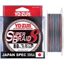 Gevlochten Lijn Yo-zuri Superbraid 8x Multicolor - 300m Dysb8m30t