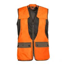 Gilet Chasse Homme Ligne Verney-carron Grouse - Kaki/orange Xl