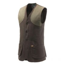 Gilet De Chasse Homme Beretta Moleskin Classic Vest - Marron Foncé 50