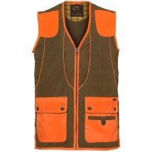 Gilet Homme Club Interchasse Cevrus - Tabac/orange M