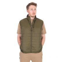 Gilet Manches Courtes Homme Fox Olive Quilted 100 Gilet - Kaki M - Pêcheur.com