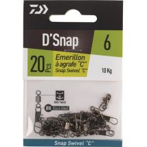 Girella Con Moschettone Daiwa Snap Swivel C Em258050