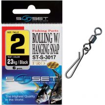 Girella Con Moschettone Mare Sunset Rolling W / Hanging Snap St-s-3017 - Pacchetto Di 6 Stsab1055n810kg