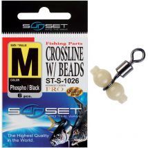 Girella Rotante Mare Sunset Crossline W / Beads St-s-1026 - Pacchetto Di 6 Stsab1043m