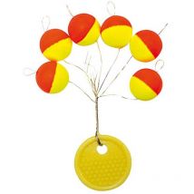 Guide Fil Autain Indicateur Fluo Rond Bicolore - Par 6 No 2 - Pêcheur.com