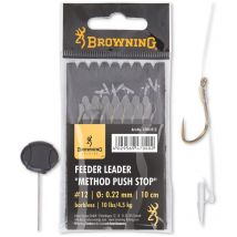 Haken Montiert Browning Feeder Method Push Stop - 8er Pack 4704018