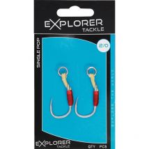 Hamecon Assist Hook Explorer Tackle Single Pop No5/0 - Pêcheur.com