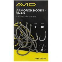 Hameçon Carpe Avid Carp Armorok Snag - Par 10 No4 - Pêcheur.com