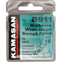 Hameçon Kamasan B911 Barbless Spade No10