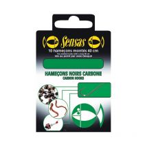 Hamecon Monte Coup Sensas Noir Carbone No18 - Ø10/100 - Pêcheur.com