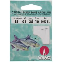 Hamecon Monte Coup Vmc Cristal Bleu Sans Ardillon - 35cm - Par 10 No 22 - 08/100