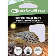 Hamecon Monte Garbolino Special Appats Naturels Fluorocarbone - Par 10 No8 - 16/100