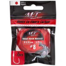 Hamecon Monte Magic Trout Trout Hook Maggot - Par 7 No4 - 200cm - Pêcheur.com