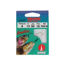 Hamecon Monte Vmc Truite Appats Naturels - Par 10 No 12 - 14/100 - Pêcheur.com