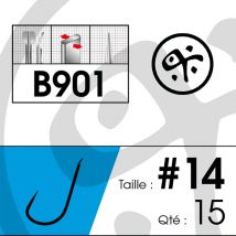 Hameçon Simple Native B901 Sans Ardillon Nhb901010030 - Pêcheur.com