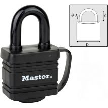 Hangslot Master Lock Kuststof Omhuld 63616