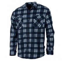 Hemd Mit Langen Ärmeln Für Herren Treeland Polaire T509 - Blanc/bleu T509/xxl