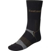 Herren Socken Seeland Field Coolmax 2 Pack - Black/dark Grey 4043210412501