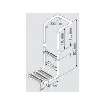 Immersed Platform Ladder Plastimo 29181