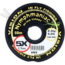 Indikator-monofile Angelschnur Vision Nymphmaniac Hi-viz Tippet Vn6