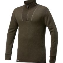 Jersey Unisex Woolpower Zip Turtleneck 400 - Vert 72249366
