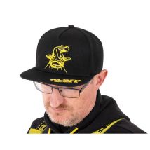 Kappe - Schwarz Black Cat Black Flat Peak Cap - Noir Bo500016