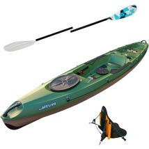 Kayak De Peche Rigide Tahe Java Fishing Pack Kayak Java Fishing + 1 Dosseret + 1 Pagaie Swing Alu 2.2m - Pêcheur.com