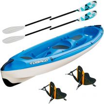 Kayak Rigide Tahe Tobago Pack Kayak Tobago + 2 Pagaies Swing 2.2m + 2 Dosserets Std - Pêcheur.com