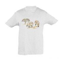 Kids' Short-sleeved T-shirt Bartavel Theme Chasse T589 Tee-shirtnatureenfantthemechasseblanc-t589-10