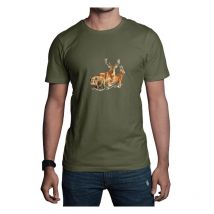 Kids' Short-sleeved T-shirt Bartavel Theme Chasse Tee-shirtnatureenfantthemechassekaki-t566-12