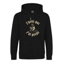 Kids' Sweatshirt Bartavel J'peux Pas J'ai Pêche Hoodienoirt1171-6ans