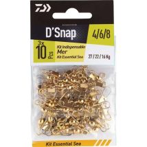 Kit Emerillon Agrafe Daiwa Indispensable Mer Em360784 - Pour Pêche en Mer - Pêcheur.com