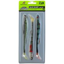 Kit Leurres Souples Daiwa Pack Prorex Slim Shady 7.5cm - Pour Pêche des Carnassiers - Pêcheur.com